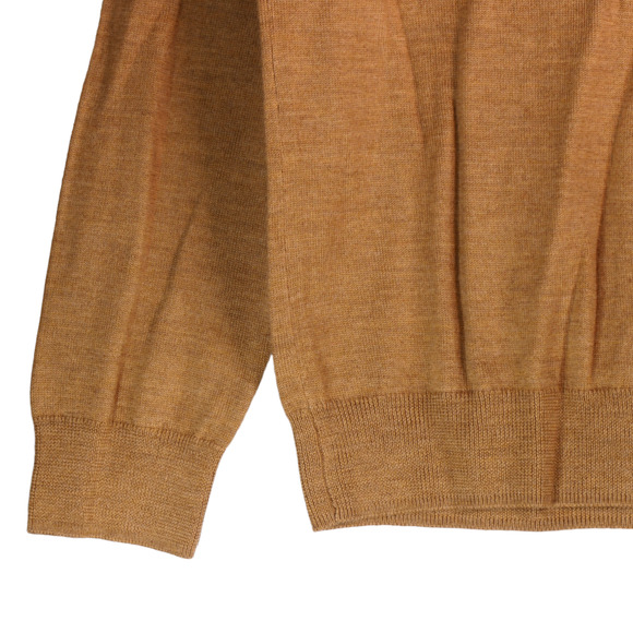 Bonobos Sweater Mens XL Brown 100% Merino Wool Holiday Ski V Neck Pullover Knit - Picture 5 of 7